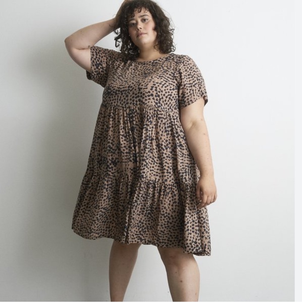 Osei Duro Layer dress in snakebite size L